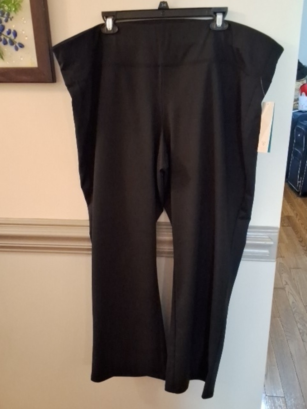 Livi Active Black Wide Leg Pull-On Pants